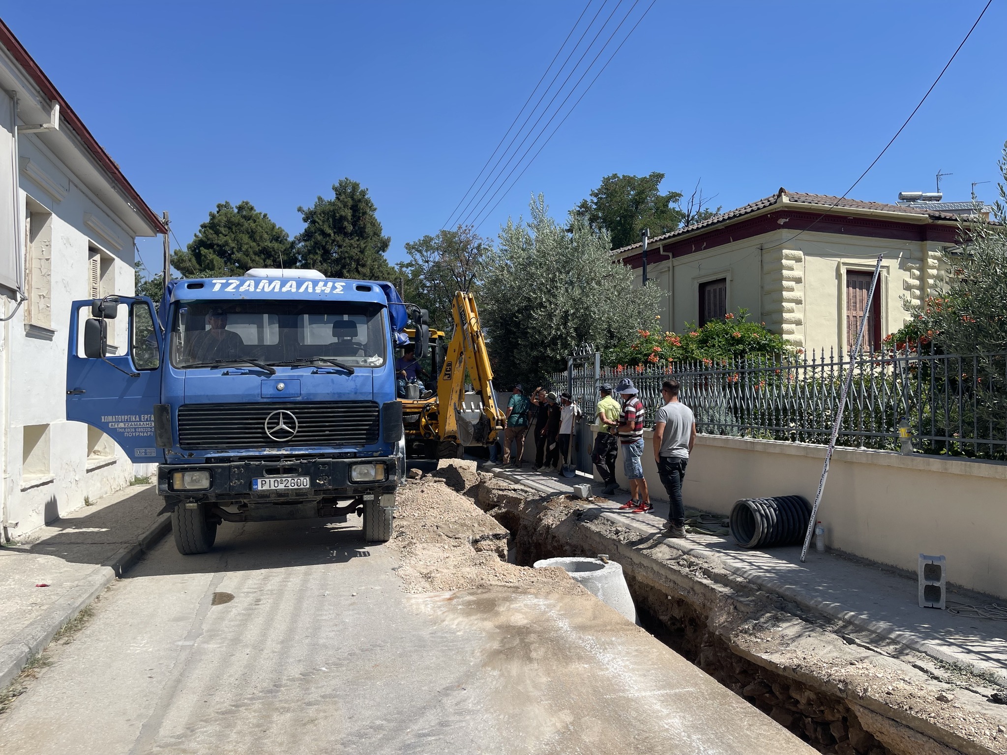 Συνεχίζονται τα έργα για την αντιπλημμυρική προστασία στον Τύρναβο